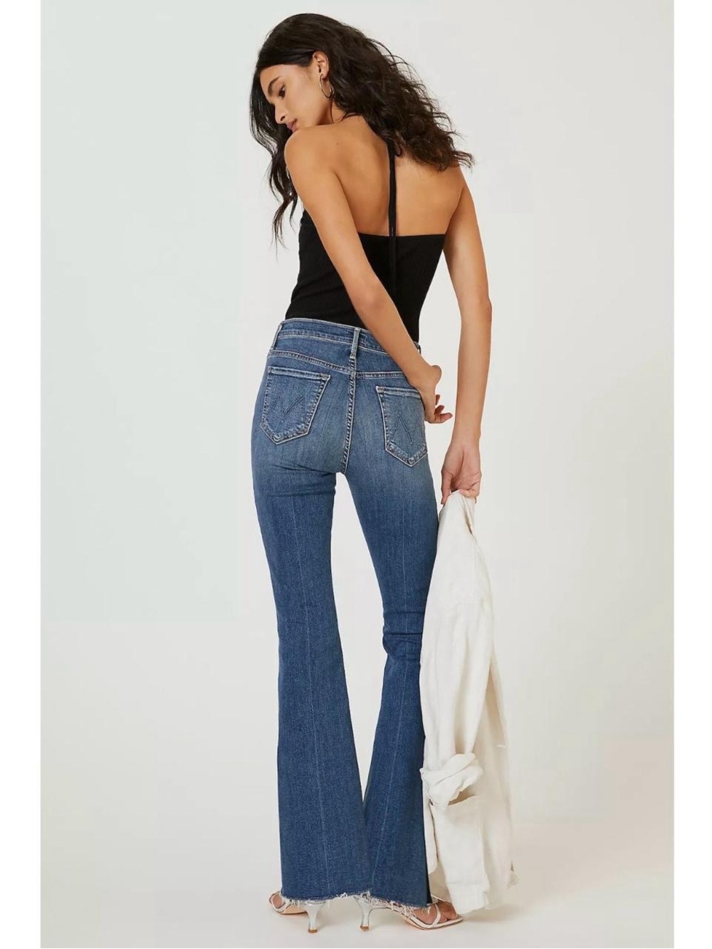 MOTHER Denim The Weekender Fray Mid Rise Bootcut Jeans